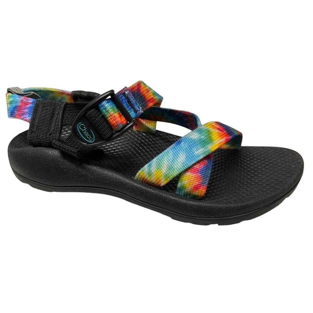 Chaco Z1 Ecotread Kids Tie Dye Strappy Sandals Size 3 Back to School - Picture 1 of 8